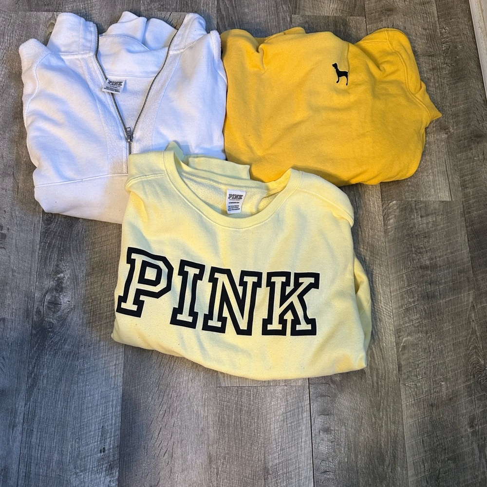Bundle of 3 sweatshirts by PINK Victoria's Secret